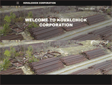 Tablet Screenshot of kovalchickcorp.com